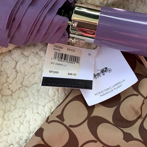 COACH Signature Umbrella - Picture 3 of 3